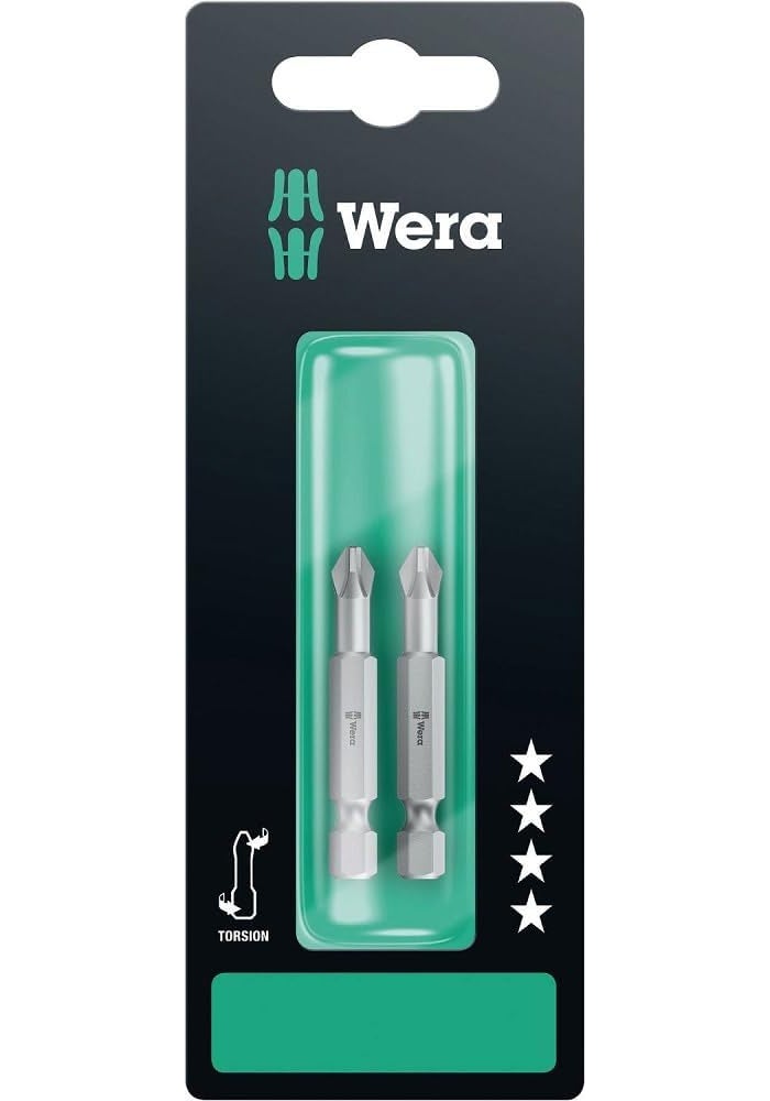 Wera 05134381001 Long Bits 851/4 TZ SB 2 x PH 2 x 50 mm - Image 2