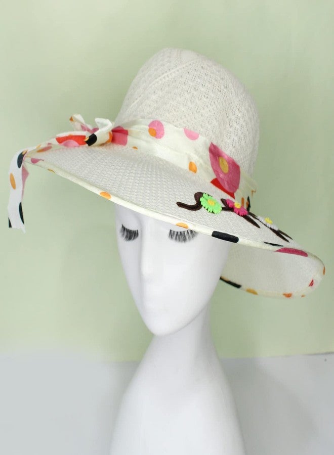 بوكسو قبعة شاطئ/قبعة شمسية صيفية واسعة الحواف من بوكسو للنساء والفتيات، عبوة من قطعة واحدة (مقاس M5) - قطعتان - Image 5