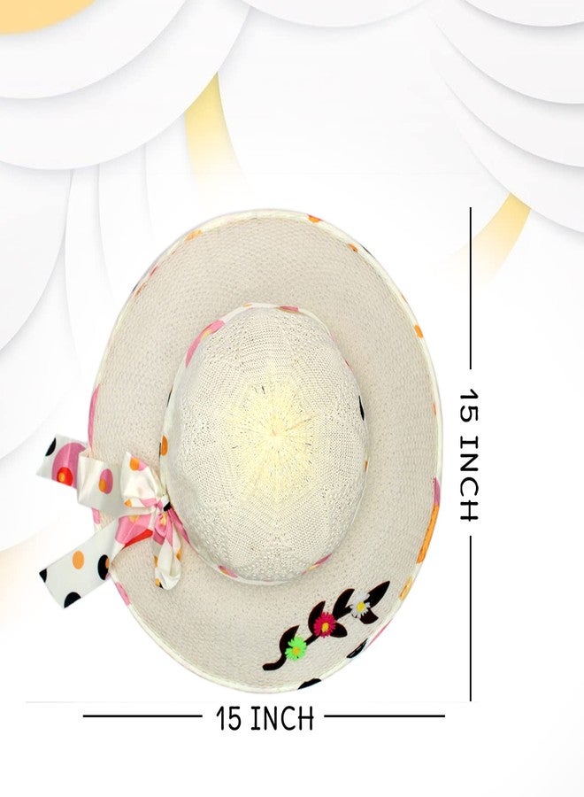 بوكسو قبعة شاطئ/قبعة شمسية صيفية واسعة الحواف من بوكسو للنساء والفتيات، عبوة من قطعة واحدة (مقاس M5) - قطعتان - Image 2