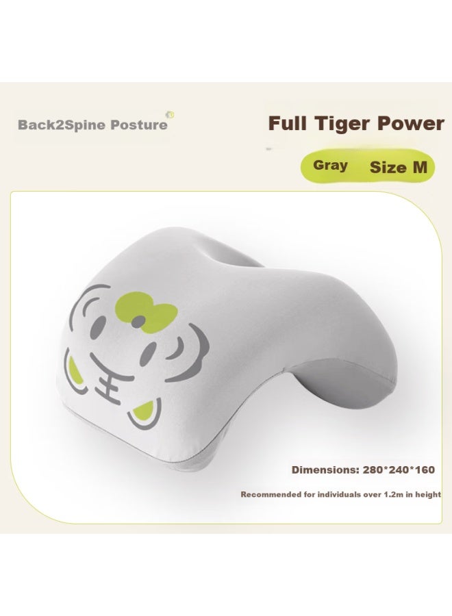 Back2 Elementary School Nap Pillow Children's Rest Pillow Classroom Desk Sleeping Pillow Gray