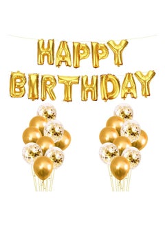 25-Piece Happy Birthday Balloon Banner