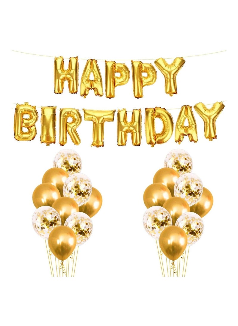 Highland - 25-Piece Happy Birthday Balloon Banner - Image 1