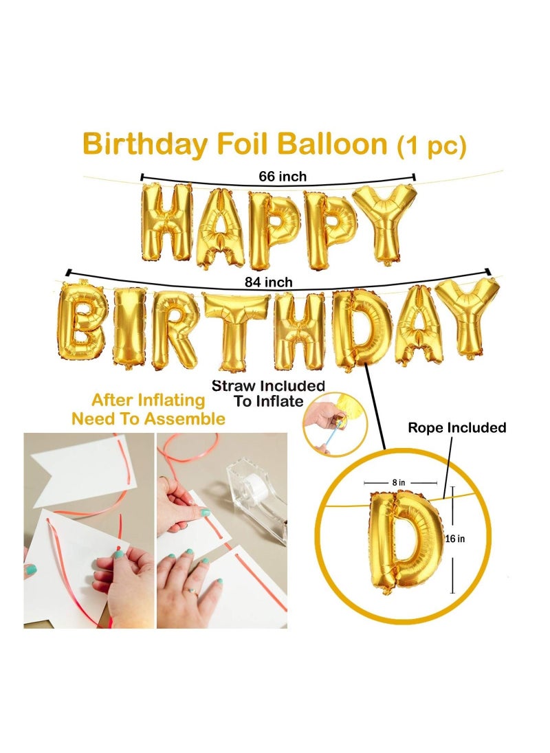 Highland - 25-Piece Happy Birthday Balloon Banner - Image 1