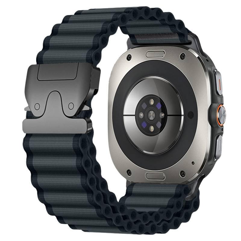 سوار ساعة ذكية سوار نايلون حلقي متوافق باللون أخضر قابل للتعديل مع Samsung Galaxy Watch 8 بملاءمة قابلة للتعديل وحزام بديل للاستخدام اليومي للتنقل اليومي سهل التخزين - Image 5