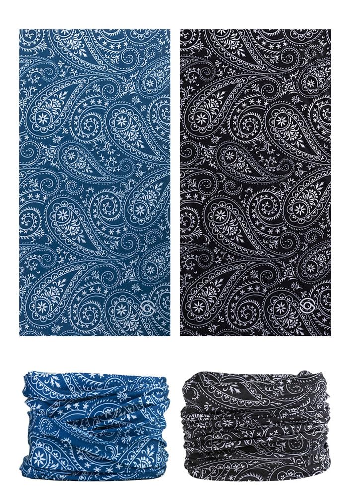 LANCHY Headband Head Wrap Bandana Headwear Face Mask magic scarf for men & women (6pcs. Paisley 2) - Image 2
