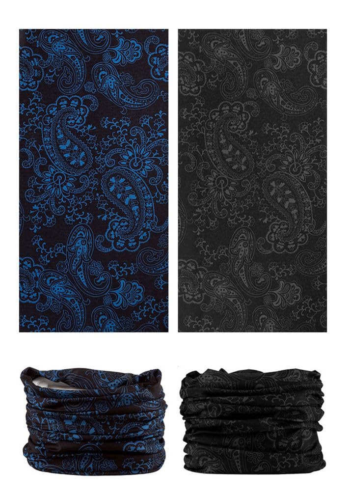 LANCHY Headband Head Wrap Bandana Headwear Face Mask magic scarf for men & women (6pcs. Paisley 2) - Image 4