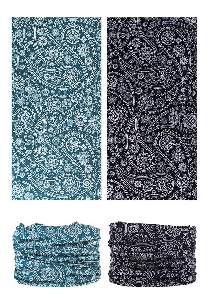 LANCHY Headband Head Wrap Bandana Headwear Face Mask magic scarf for men & women (6pcs. Paisley 2) - Image 3