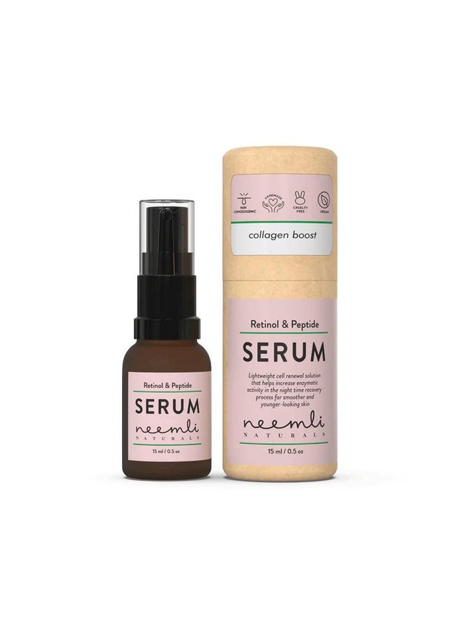 Neemli Naturals Retinol & Peptide Serum Light Weight Renewal Solution For Smooth Eventoned Younger Looking Skin Promotes Cell Turnover For Youthful Smooth 30Ml (Pack Of 1)  - Image 3