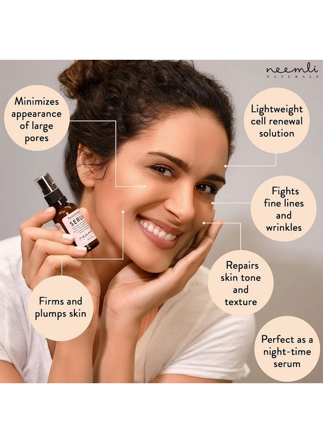 Neemli Naturals Retinol & Peptide Serum Light Weight Renewal Solution For Smooth Eventoned Younger Looking Skin Promotes Cell Turnover For Youthful Smooth 30Ml (Pack Of 1)  - Image 5