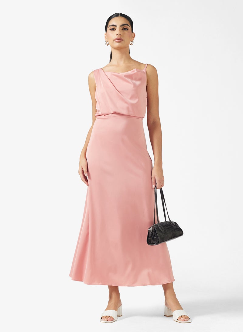 ايلا فستان سليب درابيه - Image 4