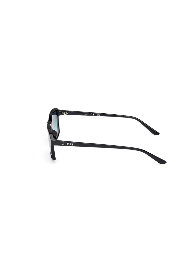 GUESS FULL RIM TEEN BOY RECTANGULAR BLACK INJECTED SUNGLASSES - Image 2