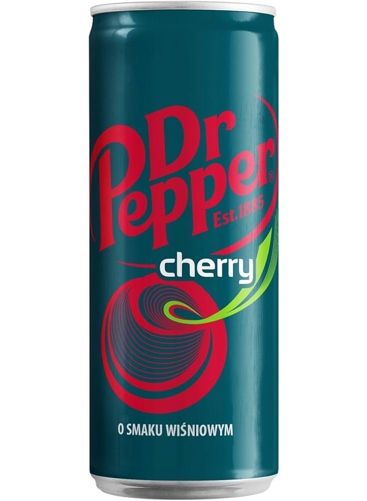 Dr Pepper Soft Drink Can Cherry 330 ml