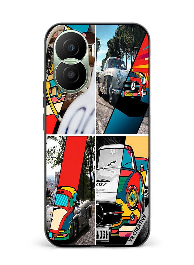 VR CREATIVE Protective Case Cover For Honor Play7T Pro Mercedes-Benz Design Multicolour - Image 1