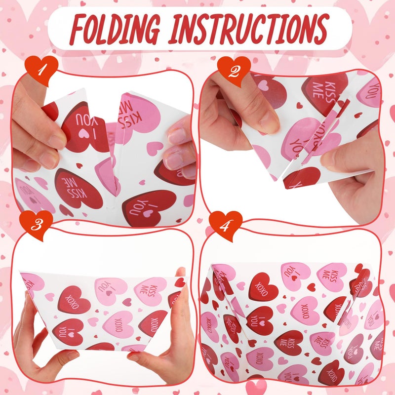 Marspark 12 Pcs Valentine Popcorn Bowl Red Heart Treat Snack Boxes Popcorn Containers Disposable Valentines Food Tray Party Supplies Galentines Decoration for Movie Night Wedding Decorations - Image 5