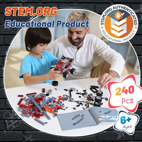 Apitor 8 in 1 STEM Kits for Kids Age 6-8, DIY Electronic Monster Truck Building Kit, STEM Toys for Boys Craft Projects 8-10, Build Robot DIY Activity for Ages 6 7 8 9 10 11 12 + Years - Image 4