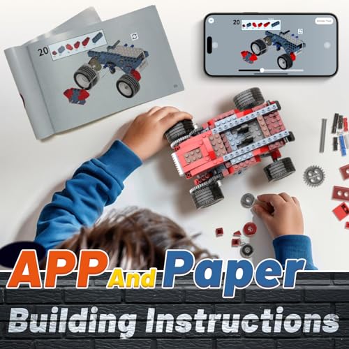 Apitor 8 in 1 STEM Kits for Kids Age 6-8, DIY Electronic Monster Truck Building Kit, STEM Toys for Boys Craft Projects 8-10, Build Robot DIY Activity for Ages 6 7 8 9 10 11 12 + Years - Image 3