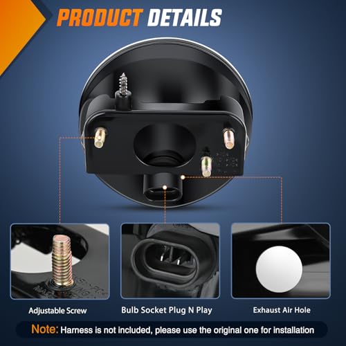 Nilight Fog Lights Assembly Compatible with 2002 2003 2004 2005 2006 2007 2008 2009 GMC Envoy Foglight Replacement w/880 12V 27W Bulbs Clear Lens - Image 3