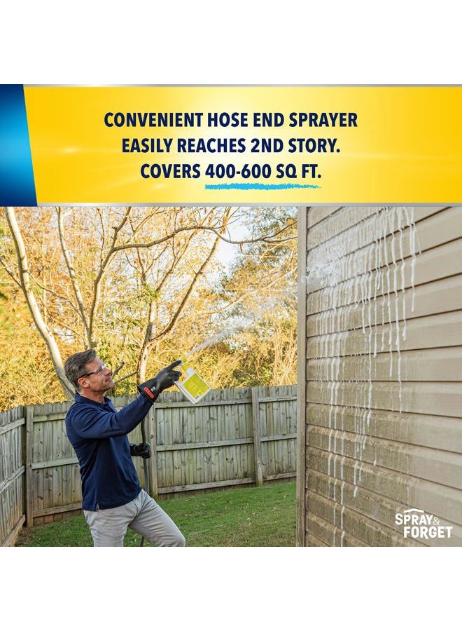 Spray & Forget House & Deck Outdoor Cleaner Hose End Adapter - Stain Remover, 1 Quart - Image 5