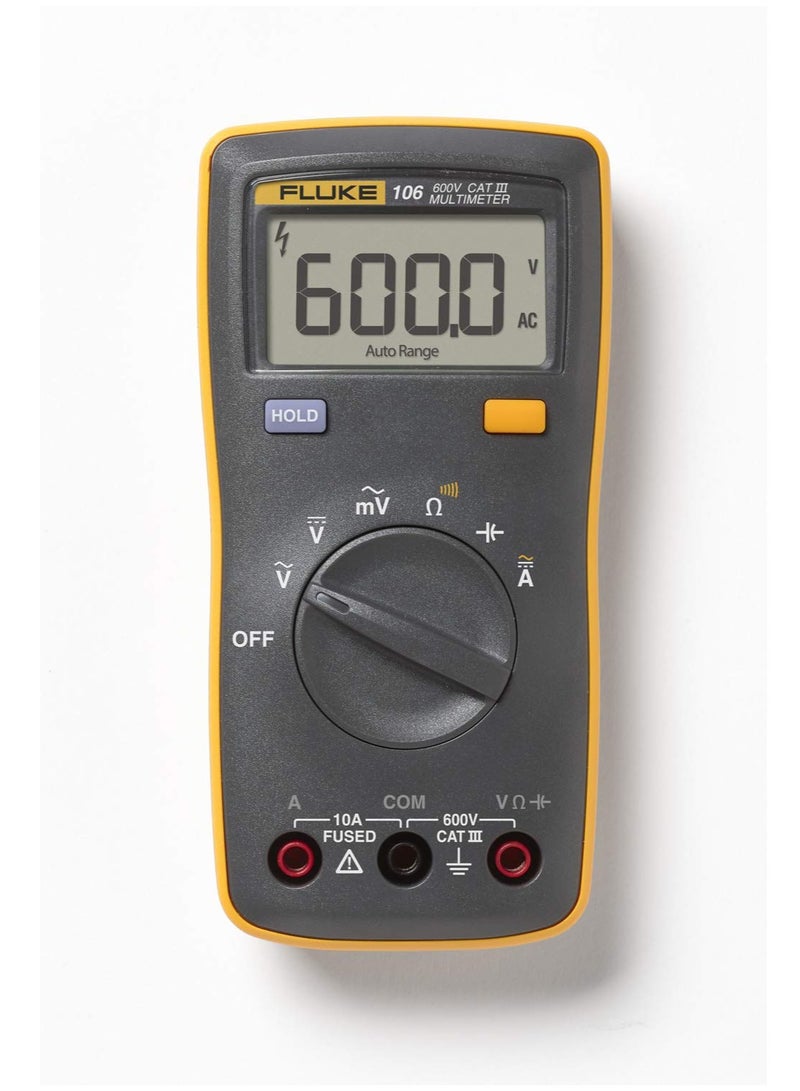 Fluke 106 Palm-Sized Pocket Digital Multimeter (AC/DC 600V, 10A) - Image 1