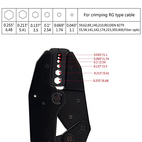 TLS.eagle BNC RG58 Plug Crimp Connector and Striping Crimp Tool for RG58 RG59 Pack of 10 - Image 5