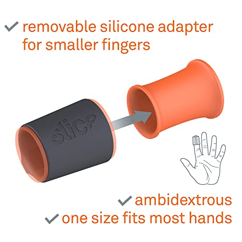 Slice 10583 Safety Cutter Ring, Fits on Tip of Finger, Package Opener, Finger Friendly Micro-Ceramic Blade Lasts 11x Longer Than Metal, Reduce Fatigue & Strain - Image 4