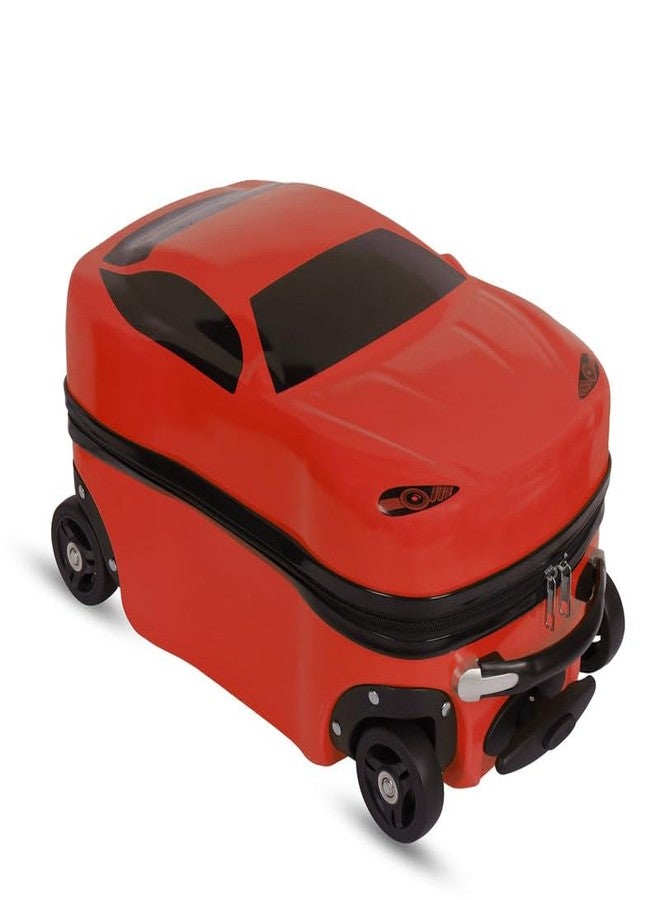Polo Class Ride On Trolley Bags for Kids, Hardside Trolley Bags for Kids, Ride On Trolley Bag for Kids (Red) - Image 1