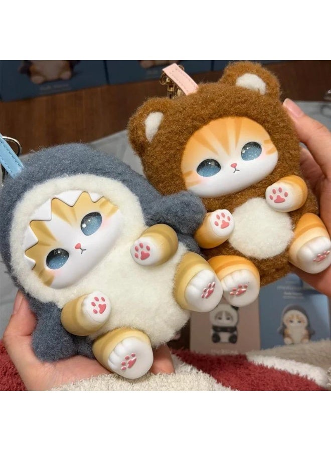 Miniso mofusand Kiramekko Fluffy Kittens Collection Collectible Accessory Plush, Complete Collection of 6 Character Types, Soft Kitten Accessories for Display and Gifting - Image 2