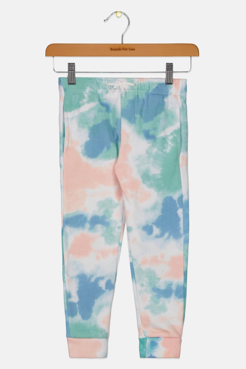 Originals by Brooklyn Cloth Kids Boy Drawstring Tie Dye Jogger Pants, Blue  - Image 1