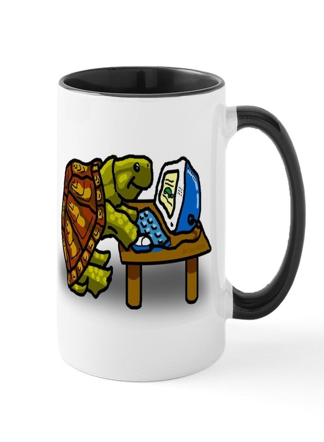 cafe press CafePress Computer Turtle Mug 11 oz (325 ml) Ceramic Coffee Mug - Image 1
