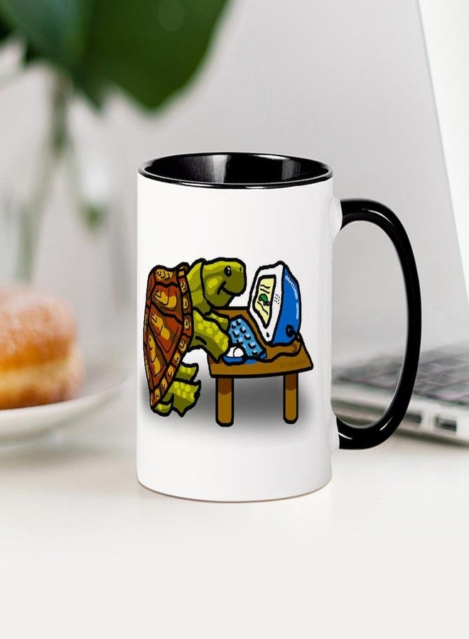 cafe press CafePress Computer Turtle Mug 11 oz (325 ml) Ceramic Coffee Mug - Image 4