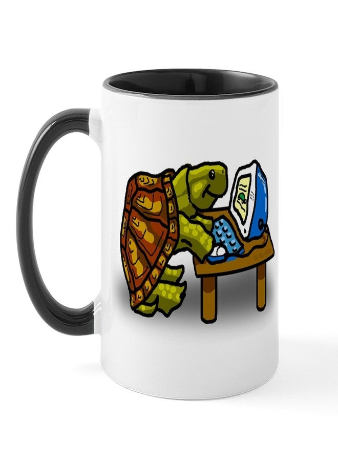 cafe press CafePress Computer Turtle Mug 11 oz (325 ml) Ceramic Coffee Mug - Image 2