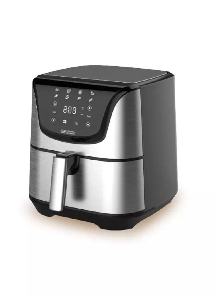 GENERAL SUPREME - Air Fryer Capacity 5.5 Liters, Digital Display, Touch Control, 1700 Watts, Steel - Image 1