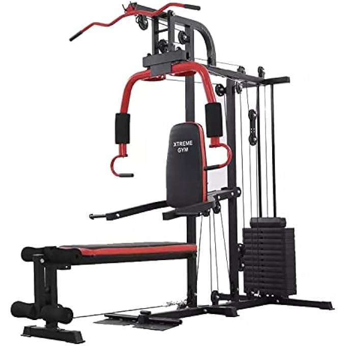 XTREME Multi Functional Miracl Fitness Home Gym Equipment For Total Body Training, Smith Chest Press, Squat (72Kgs Weight Stacks) - Image 1