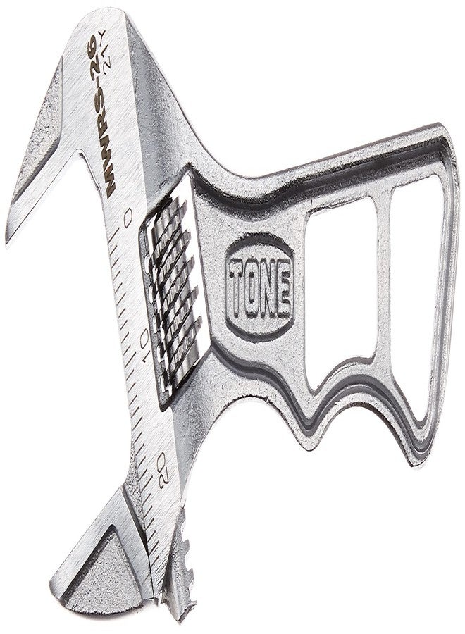 Tone MWRS-26 Short Monkey Wrench (with Graduation) Total Length: 4.3 inches (110 mm) - Image 1