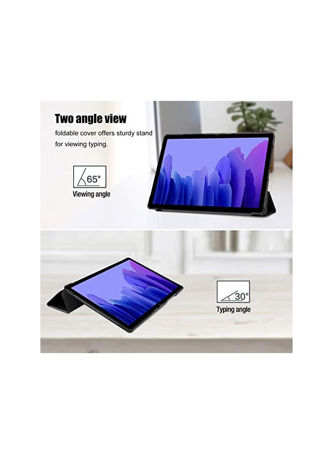 Procases Galaxy Tab A7 10.4 Case 2020 T500 T503 T505 T507, Slim Light Cover Trifold Stand Hard Shell Folio Smart Case For 10.4 Inch Galaxy Tab A7 2020 Tablet -Black - Image 5