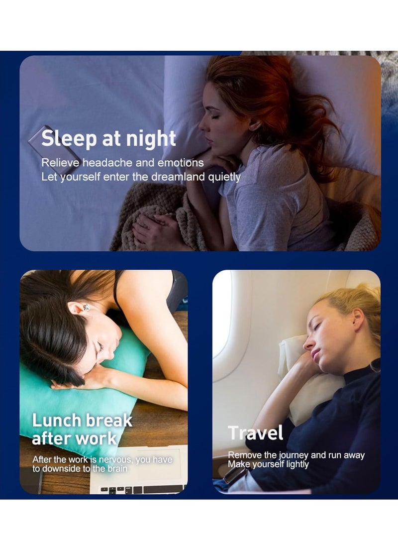 SYOSI Sleep Aid Device Handheld Sleep Aid Device for Insomnia Relief USB Charging  Handheld Microcurrent Sleep Aid Machine, Sleep Instrument for Insomnia & Anxiety Relief Improve Sleep Silver - Image 5