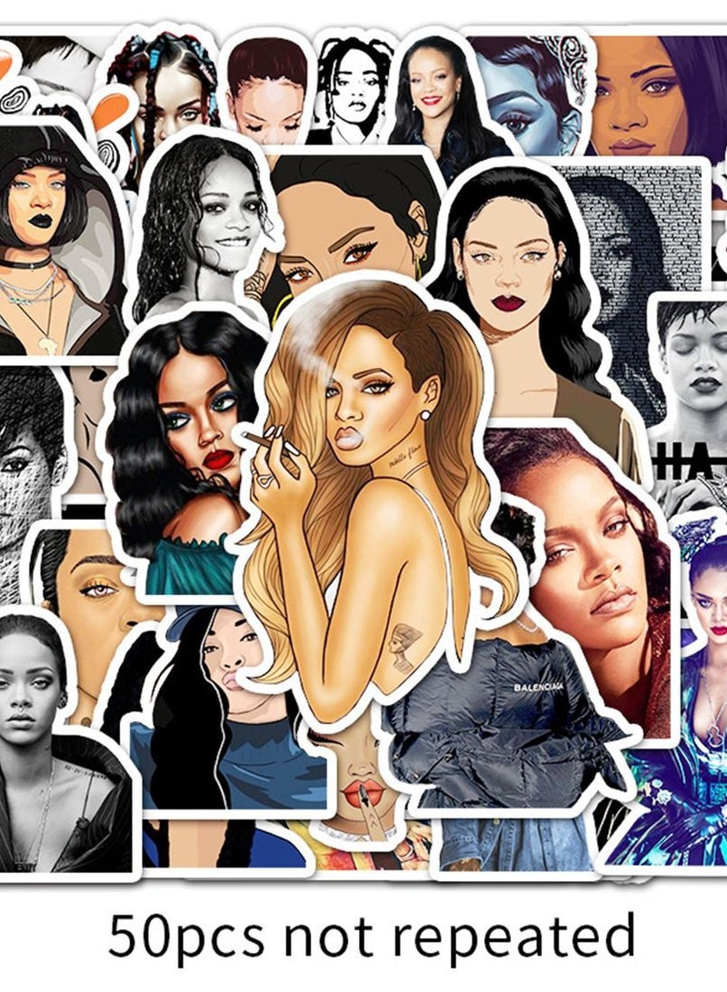 general 50-Piece Rihanna Cute Vinyl Waterproof Sticker - Image 2