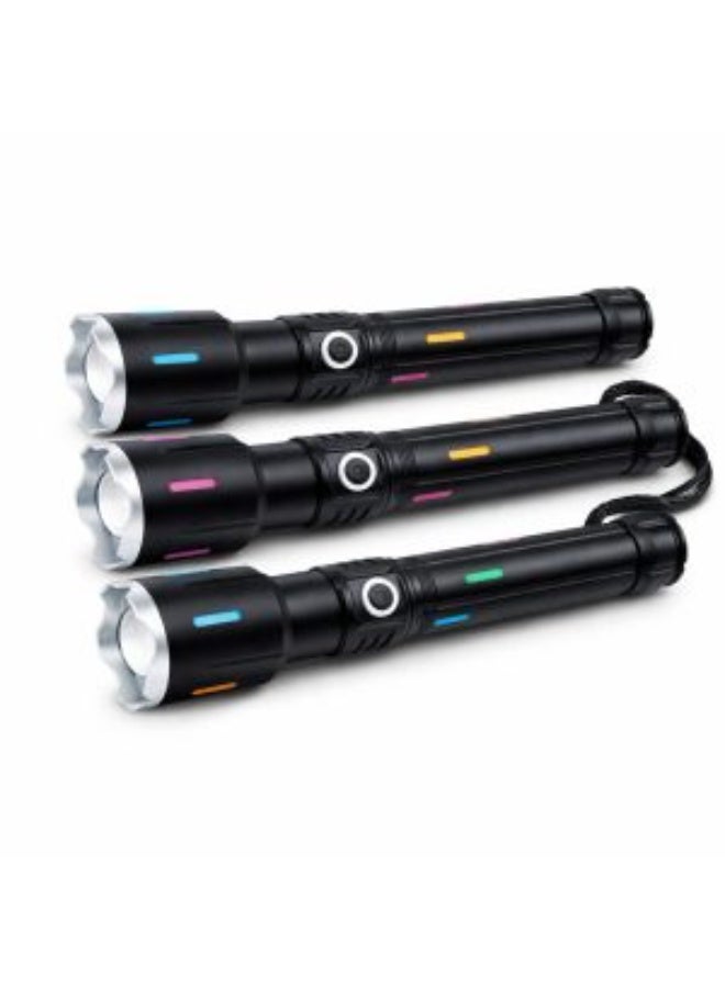 كي إف مصباح يدوي LED قابل لإعادة الشحن 360 KF-1087 — مصباح بعيد المدى 3 في 1 - Image 2