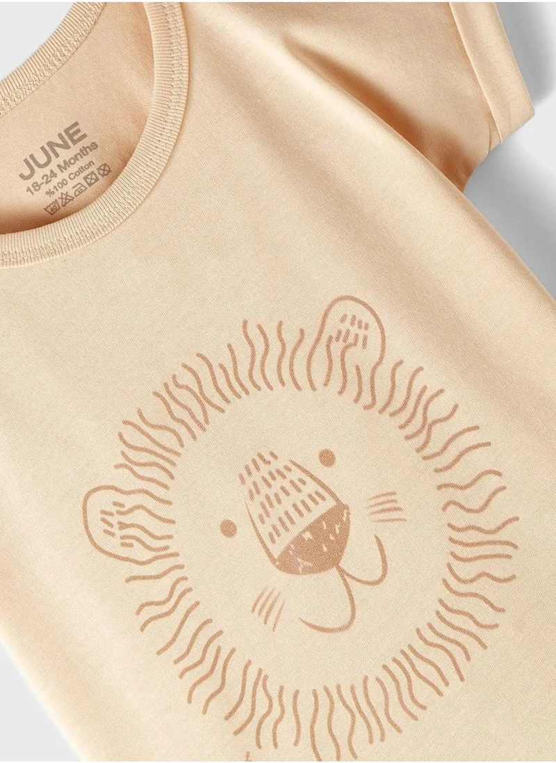 جون Kids Crew Neck T-Shirt And Shorts Set