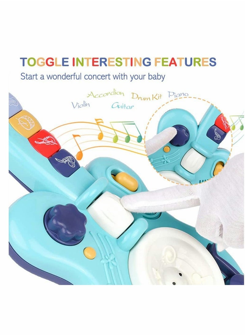 Multifunctional Electronic Musical Toy for Kids, Handheld Guitar with Lights and Sounds, Plays Music, Drum, Piano, Violin, and Trumpet, Smart Music Learning Instrument - pzsku/Z1FDB643CD9B96D6B52C3Z/45/_/1722851613/f21f1a18-d73b-4263-9015-e74a2019befd