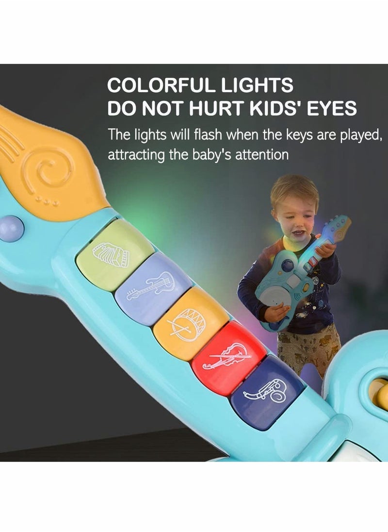 Multifunctional Electronic Musical Toy for Kids, Handheld Guitar with Lights and Sounds, Plays Music, Drum, Piano, Violin, and Trumpet, Smart Music Learning Instrument - pzsku/Z1FDB643CD9B96D6B52C3Z/45/_/1722851617/9f487c9b-161c-4b6e-8780-039e79f16156