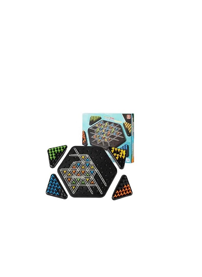 null - Chain Triangle Chess Game,Rubber Band Chain Triangle Chess, Chain Triangle Chess,Chain Chess Desktop Puzzle Interactive Game for Kids Adult Family Party. - Image 1