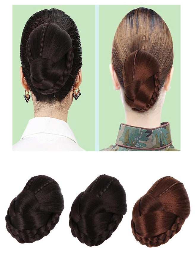 minkissy 1pc Hair Buns Braided Chignon Hair Pieces for Women Extension Hair Chignon Hairpieces Chignon Ladies Wigs for Wedding - Image 3