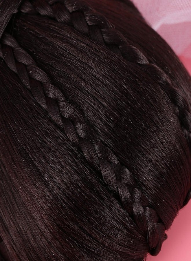 minkissy 1pc Hair Buns Braided Chignon Hair Pieces for Women Extension Hair Chignon Hairpieces Chignon Ladies Wigs for Wedding - Image 4