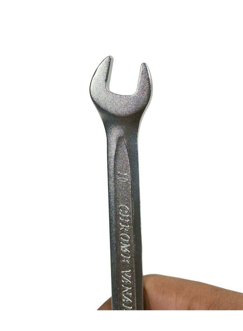 TOTAL Double Side Spanner Combination  Cr-V Ring Open End Spanner Chrome Vanadium 1 Pcs Size 10 TCSPA101 - Image 3