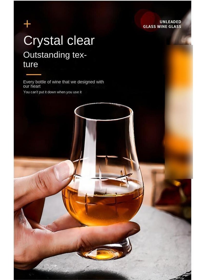 Bluejw كأس تذوق توليب شفاف 200 مل - قطعتين - Image 3