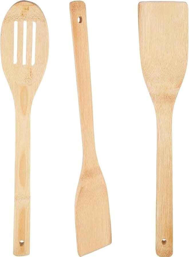 Mt wooden spatula with cooking spoon, 3 pieces - Wooden