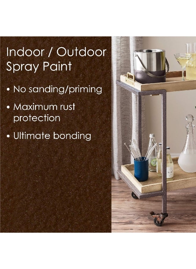 Fusion All-In-One Rust Resistant Spray Paint Hammered Cocoa Brown 12 oz K02785007