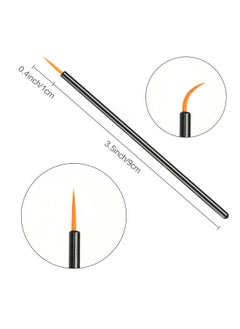 Akstore Disposable Eyeline Mascara Brushes Eyelash Brush Wands Applicator Makeup Brush Tool Kits (Blackyellow 200Pcs)  - Image 2