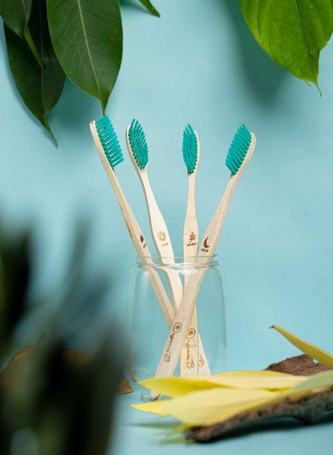 Organic B Neem Toothbrush|4 Pcs|Soft Bristles| Green| Adult - Image 4